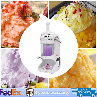 Buy New Commercial Ice Shaver Shaved Ice Block Machine Electric Snow Cone Maker 110V • 296.40$