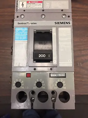 Buy Siemens FXD63B200,  200 Amp, 600 Volt, 3 Pole, 65KA Circuit Breaker  W/fingers • 325$