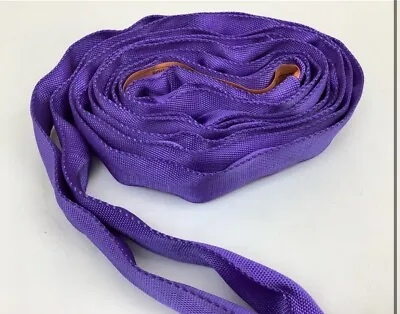 Buy Endless Round Lifting Sling 8' Crane Rigging Hoist Wrecker Recovery Strap Purple • 26.95$
