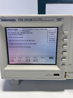 Buy Tektronix TDS 1012B 100Mhz, 1GSa/s Oscilloscope No Accessories • 420$