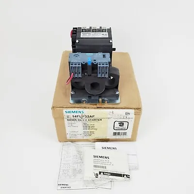 Buy Siemens 14FUF32AF Starter NEMA Size 2, New! • 705$