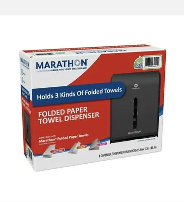 Buy Marathon Folded Towel Dispenser 3 Styles Of Fold Multi C And S Georgia Pacific • 27.95$