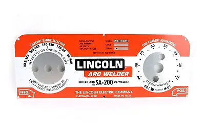 Buy Lincoln Welder SA-200 REDFACE NAMEPLATE M10926 • 94.99$