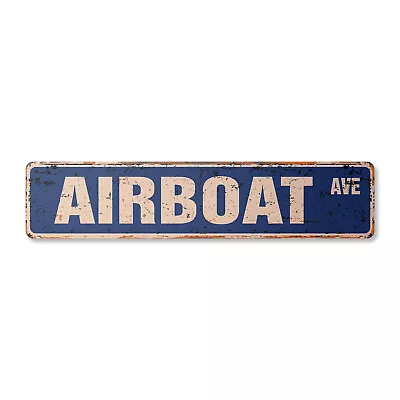 Buy AIRBOAT Vintage Street Sign Boating Everglades Bayou Louisiana Fishing • 13.99$