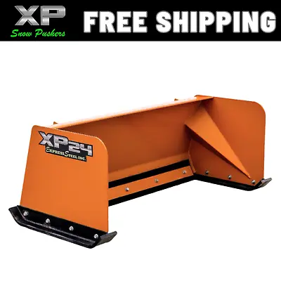 Buy 5' Xp24 Snow Pusher/ Box Kubota Orange - Skid Steer Quick Attach- Free Shipping • 1,600$