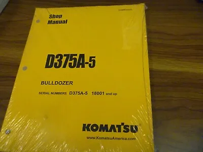 Buy Komatsu D375A-5 Bulldozer Shop Service Repair Manual S/N 18001-Up • 209.30$