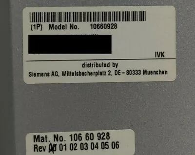 Buy Siemens Host Computer Z400 10660928 • 1,350$