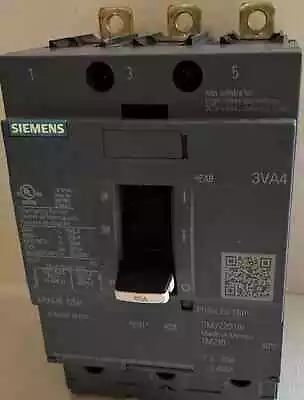 Buy Siemens 3VA4140-6ED34-0AA0 3 Pole 40 Amp Circuit Breaker *H Frame • 175$