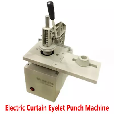 Buy Electric Curtain Eyelet Hole Punch Machine Workshop Punching Equipment New 220V • 86.99$