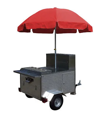 Buy Mobile Hot Dog Cart Trailer Food Concession Vending Kiosk Stand   • 2,569$
