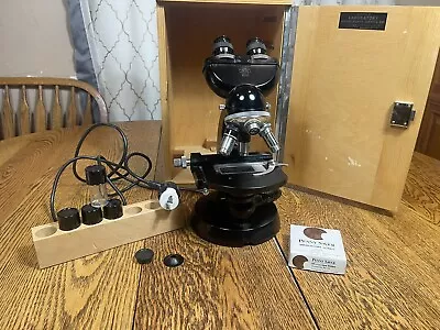 Buy Zeiss Microscope Vintage Carl Zeiss Germany Microscope Zeiss Binocular • 499.99$