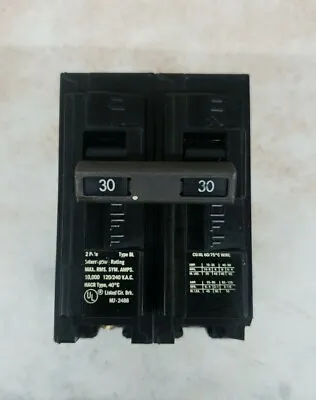 Buy Siemens B230 Type BL 2 Pole 30A 120/240VAC Circuit Breaker *Chipped • 31.49$