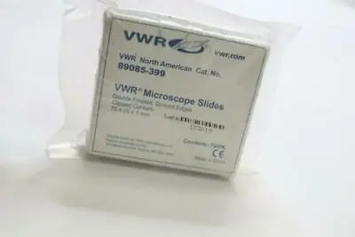Buy (72 Pk) VWR Double Frosted Ground Edges Microscope Slides - 89085-399 • 6$