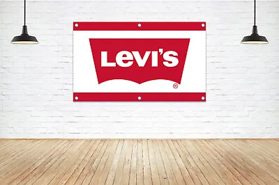 Buy For LEVI'S Brand Exposure Vinyl Banner Sign Retail Apparel Clothing Boutique New • 37.99$