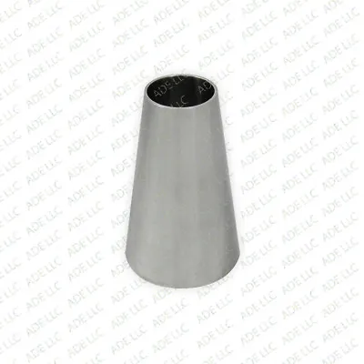 Buy Weld Concentric 2.5  X 1.5  Reducer, Stainless Steel 304 • 14.32$