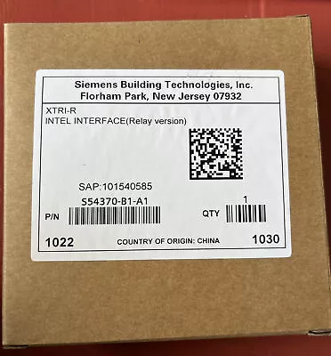 Buy Fire Alarm Siemens XTRI-R Intel Interface New Free Shipping • 39$
