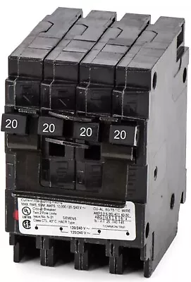 Buy Q22020CT Siemens Quad Circuit Breaker Plug In 240 Volt • 39.99$