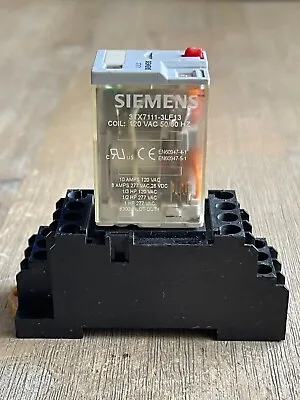 Buy Siemens 3tx7111-3lf13 Relay 120vac 8 Pin 3tx71 With Omron Pyf14a-e Socket Base • 15$