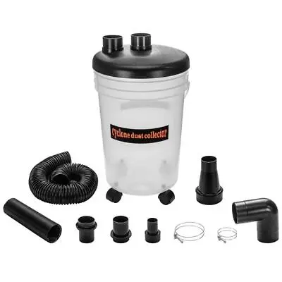 Buy Powertec Dust Collector And Separator Kit 23  X 13  6-Gal. Dust Bucket In Clear • 98.36$