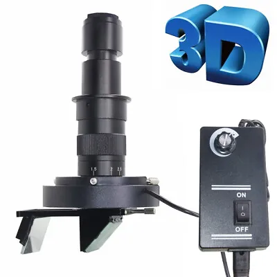 Buy WD 2D-3D Stereo Scopic 10X-180X C-MOUNT 10A Lens For Industry Microscope Camera • 289$