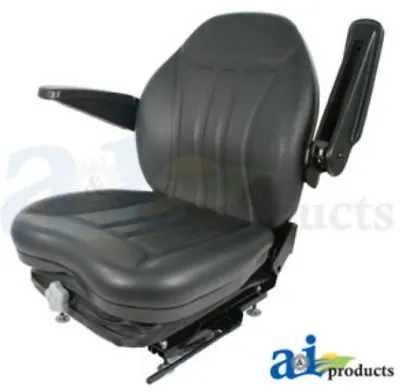 Buy High Back Industrial Seat W/ Suspension Slide Track & Armrests.  See Details • 574$