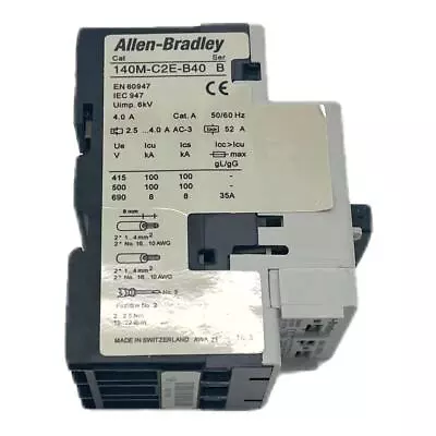 Buy  Allen-bradley 140m-c2e-b40 2.5a-4.0a Motor Circuit Breaker • 98.99$