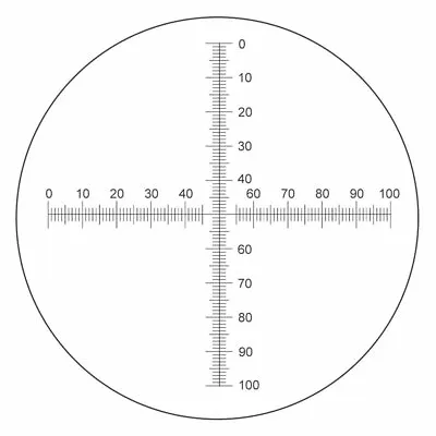 Buy 0.1mm Microscope Eyepiece Micrometer Scales Ocular Calibration Cross Ruler C7 • 4.90$