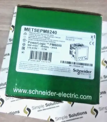 Buy 1PC Schneider Electric METSEPM8240 Power Logic PM8240 Power Meter-BRAND NEW • 1,840$