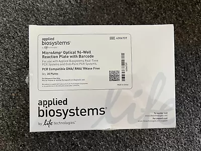 Buy Applied Biosystems 96-Well Optical Reaction Plates 4306737 • 89$