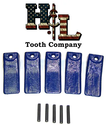 Buy 156SP Sharp Bucket Teeth (5 Pack) +Pins, Forged In The USA By H&L Tooth Co. X156 • 89.95$