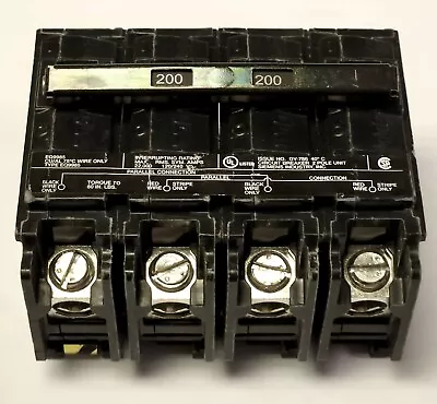 Buy SIEMENS EQ9985 MBK200 2 Pole 200 AMP Main Circuit Breaker Type QP • 95$