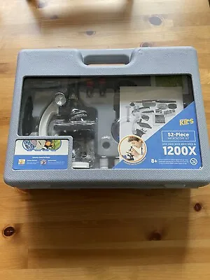 Buy AmScope 52pc 120X-1200X Kids Starter Compound Microscope Portable Science Kit • 27$