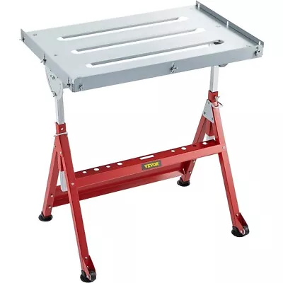 Buy VEVOR Adjustable Steel Welding Table Strong Hold Industrial Bench 30 X 20 Inches • 69.99$
