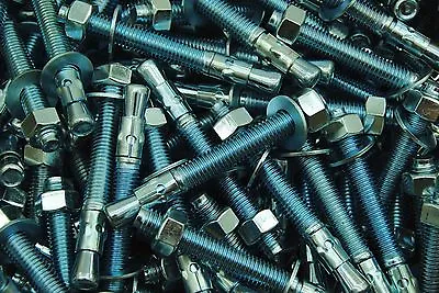 Buy (20) Concrete Wedge Anchor Bolts 1/2 X 4-1/2 Includes Nuts & Washers • 43.99$