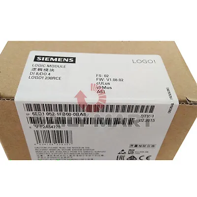Buy  New In Box Siemens 6ED1052-1FB08-0BA0 Replace 6ED1052-1FB00-0BA8 LOGO! Logic • 150$