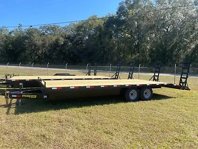 Buy NEW 8x24 Deck Over Trailer, 14k GVWR, 14 Ply Tires, Tandem, IN STOCK 8.5' X 24' • 8,499$