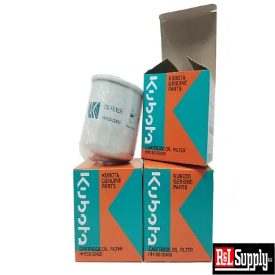Buy 3-pack Kubota Oil Filter Hh150-32430 Replaces Old 70000-15241 Grasshopper 100800 • 33.48$