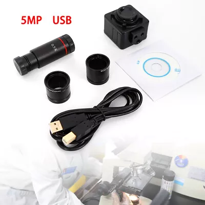 Buy Microscopes Digital Electronic Eyepiece Camera W/ C Mount Adapter 5.0MP HD USB • 56.75$