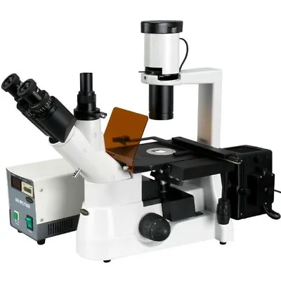 Buy AmScope 40X-400X Plan Phase Contrast Culture Fluorescent Inverted Microscope • 4,054.49$
