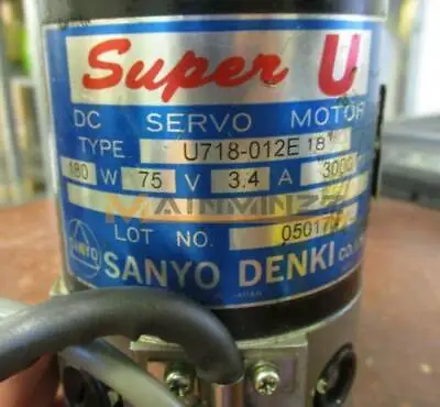 Buy Sanyo Denki Super-U DC Servo Motor U718-012E18 • 151.35$