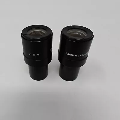 Buy Pair Of B & L Bausch & Lomb 10x WF Microscope Eyepieces 31-15-71 • 37.95$