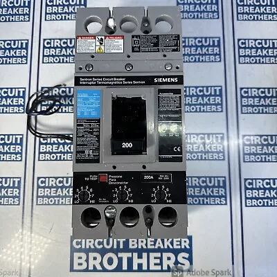 Buy Siemens FXD63B200 200 Amp 600V 3 Pole 120V Shunt Trip Circuit Breaker-Warranty • 499.99$