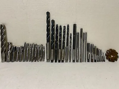 Buy Lot Of Assorted Machinist Tools, End Mills, Reamers, Taps, Drill Bits • 12.50$