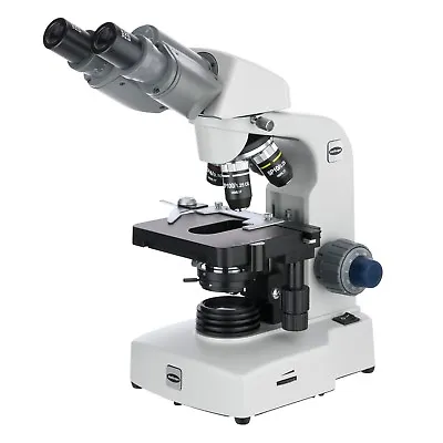 Buy AmScope 40X-1000X Semi-Plan Compound Binocular Microscope W 2-Layer Mech Stage • 378.99$