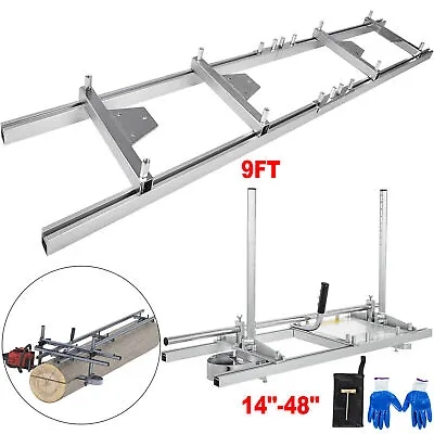 Buy Chainsaw Mill 48  Chain Saw Mill Aluminum Steel Planking Lumber 9ft Mill Guide • 149.90$