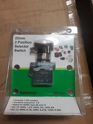 Buy SCHNEIDER ELECTRIC XB4AS1 Selector Switch,22mm Sz,2 Position • 60$
