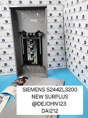 Buy Siemens S2442l3200 Es Series Main Lug Panel, Indoor, 200a, 3-phase, New Surplus • 195$
