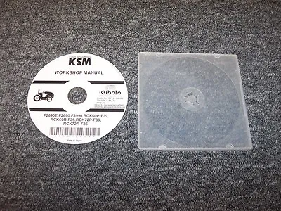 Buy Kubota RCK60P-F39 & RCK60R-F36 Lawn Mower Tractor Shop Service Repair Manual DVD • 36.26$