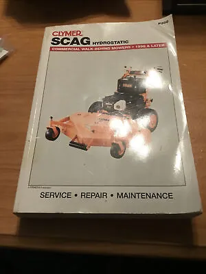 Buy ￼Clymer SCAG Hydrostatic Commercial Walk Behind Mowers 1900 And Later Manual￼ • 34$