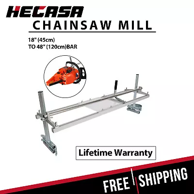 Buy HECASA 18 -48  Chain Saw Mill Aluminum Planking Lumber Portable Chainsaw Mill • 82$